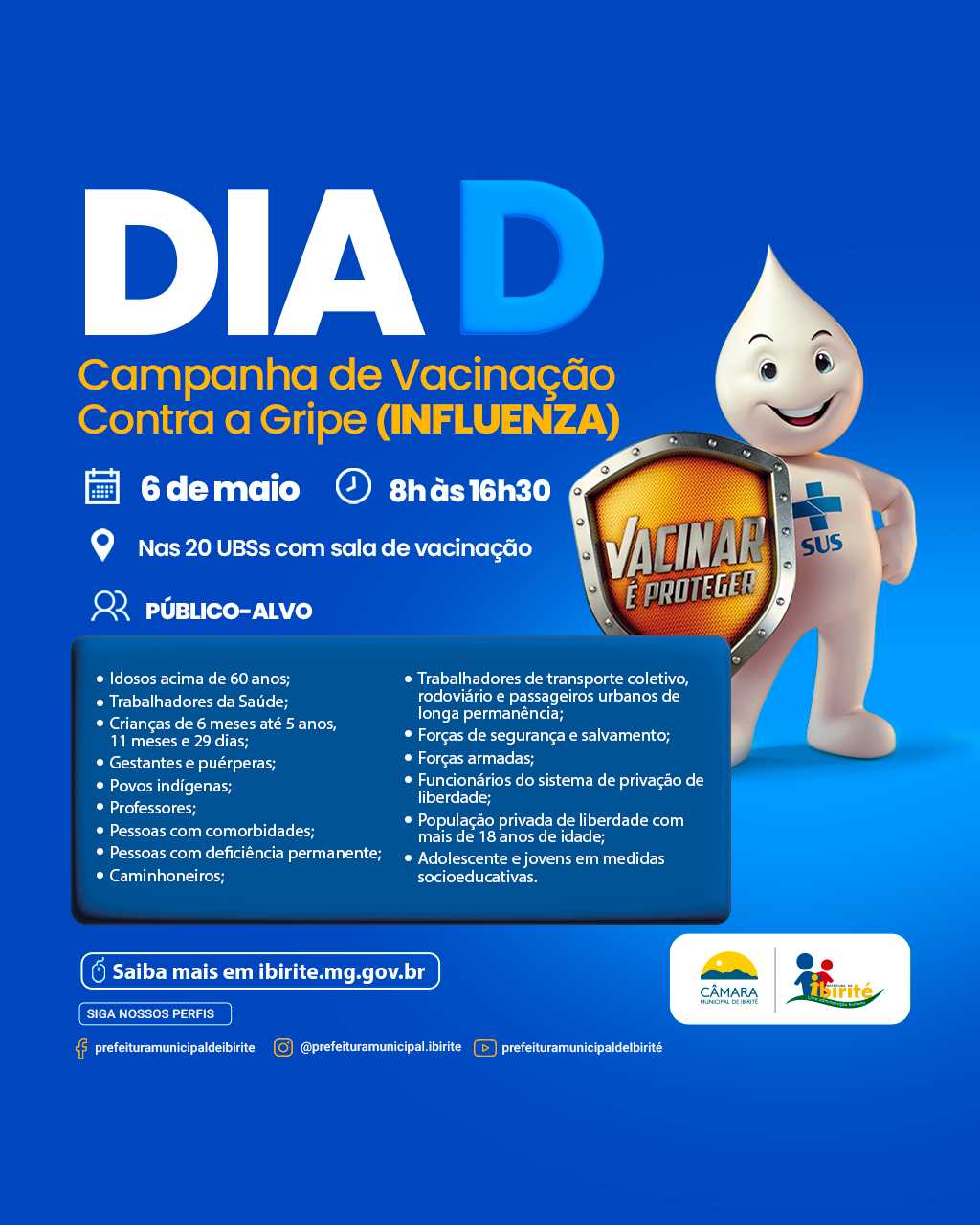 Prefeitura Municipal De Ibirit Dia D Ibirit Promove Campanha De